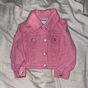 Old Navy Bright Pink Kids Jean Jacket